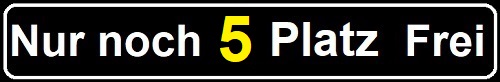 Nur noch 5 Freie Termine