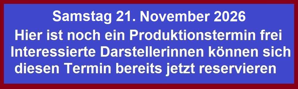 TERMIN IN PLANUNG